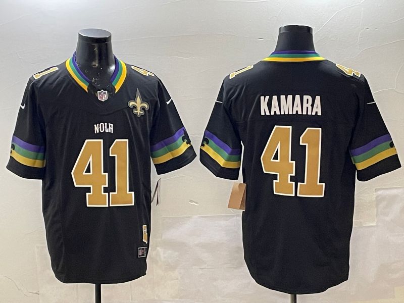 Men 2025 New Orleans Saints #41 Kamara Black Nike Limited NFL Jersey style 062->new orleans saints->NFL Jersey